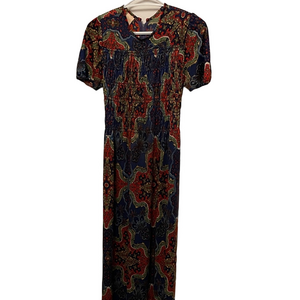 Vintage Smock Maxi Dress Size XS